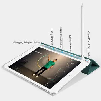 Pre iPad Vzduchu 4 Case pre iPad vzduchu 2020 Prípade 10.9 Palcový (4. Generácie ) Smart Silikónový kryt s Ceruzkou Držiteľ funda ipad 2020