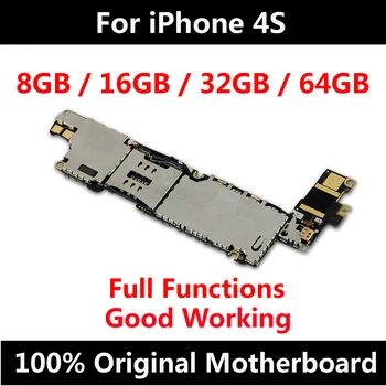 Pre iPhone 4S Pôvodnej Doske Plnej Odomknutý Oficiálna Verzia základnej Dosky IOS Celý Logic Dosky Na Výmenu