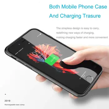 Pre iPhone 5 5S SE 6 6 7 8 6 Plus 6 Plus 7 8 Plus X XS XR XS Max Nabíjačka Prípade Ultra-Tenké Prenosné elektrické Banky