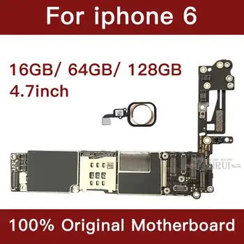 Pre iPhone 6 4.7 palcový Doska Odomknúť Doske S Dotyk ID Plnú funkčnosť Originálne IOS Nainštalovaný Logic Board