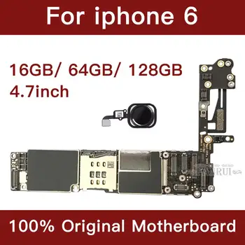 Pre iPhone 6 4.7 palcový Doska Odomknúť Doske S Dotyk ID Plnú funkčnosť Originálne IOS Nainštalovaný Logic Board