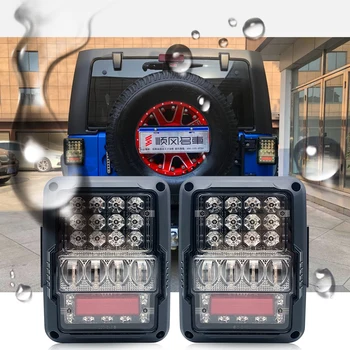 Pre Jeep Wrangler JK 2 a 4 Dvere 2007-2017 DOT-LED zadné Svetlá USA/EÚ edition reverser brzdy otočte signalizačná kontrolka Zadné Zostavy