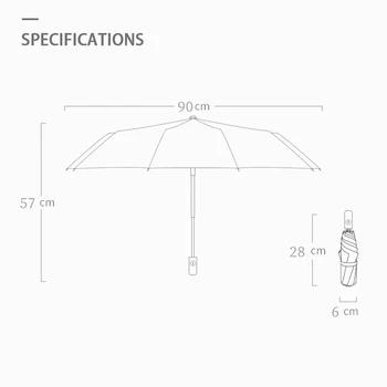 Pre land rover skladací dáždnik čierny bumbershoot auto logo Automatické obchodné dáždnik, Slnečník Parasol Vetru muž 2020 nové