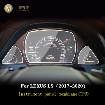 Pre Lexus LS500 LS500h 2017-2020 Automobilový priemysel interiér Prístrojový panel membrány LCD displej TPU ochranný film Anti-scratch Prerobit
