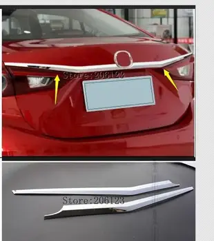 Pre Mazda 3 Axela Sedan 4dr 2016 2017 2018 Chrome Zadné Veko Kufra Kryt zadných dverí Dvere, Rukoväť Výbava Obloha Tvarovanie Pásu