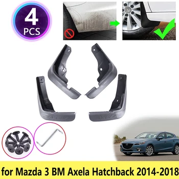 Pre Mazda 3 BM Axela Hatchback 2016 2017 2018 Blatníky Mudflaps Blatník Stráže Splash Blato Klapky Kolesa Auto Príslušenstvo