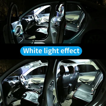 Pre Mazda CX-9 CX9 2007 2008 2009 2010 2011 2012 11pcs Interiéru Vozidla Light, Biele LED Žiarovky Auta Mapu Dome špz Lampa