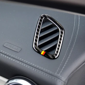 Pre Mercedes Benz NA GLA CLA Triedy W176 X156 C117 Uhlíkových Vlákien Tabuli klimatizácia Zásuvky Dekor Kryt Výbava