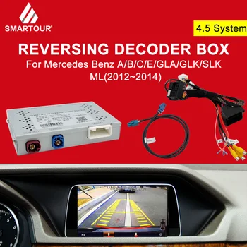Pre Mercedes Benz Reverznej Parkovanie Dekodér 4.5 Systém Zadný Fotoaparát Displej Rozhranie Trieda A B C E ML GLA GLK SLK na roky 2012-