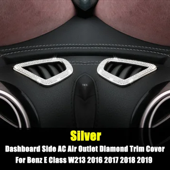 Pre Mercedes Benz Triedy E W213 E200/260/300/320 2016-2019 Auto Príslušenstvo Panel AC výstupu Vzduchu Diamond Výbava Kryt Nálepka NOVÉ