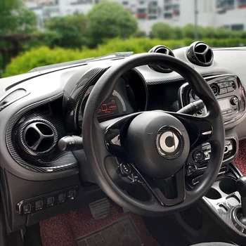Pre Mercedes, Smart 453 Fortwo forfour interiéru Vozidla modelovanie uhlíka vzor ABS plast dekorácie úprava príslušenstvo