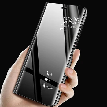 Pre Moto G9 Plus Prípade Módne Kože Flip Zrkadlo Prípade Pre Motorola Moto G9Plus / G9 Play / E7 Plus Úplný Ochranný Telefón Prípadoch