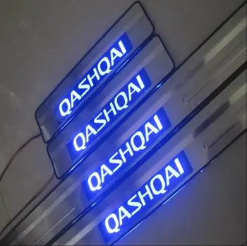 PRE Nissan QASHQAI 2008 - 2012 Vitajte pedál LED parapete na pokrytie auto príslušenstvo