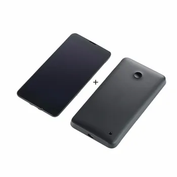 Pre Nokia Lumia 630 635 RM-977 RM-978 LCD Displej Dotykový Displej Digitalizátorom.+Batéria Zadný Kryt s Napájania ovládanie Hlasitosti