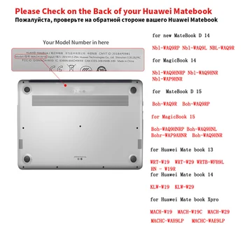Pre Nové MateBook D 14 Plastové Notebook Prípade Keybord Kryt Pre Mate D15 MagicBook 14/15 palec Prípadoch pre Huawei Matebook 13 14 X Pro