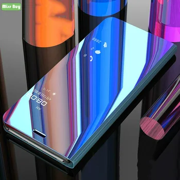 Pre OPPO Realme 7 Pro Prípade Luxusné Smart Mirror Kože Flip Kryt Na Ochranu OPPO Realme X7 Prípade Shockproof Stojan Fundas