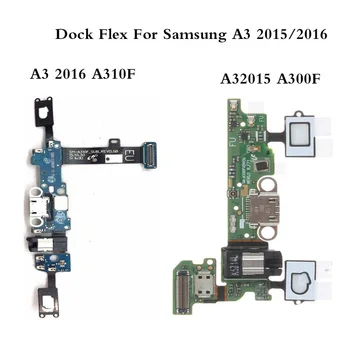 Pre Samsung galaxy A3 2016 A310F A300F Nabíjačku USB Dock Port Flex Kábel Náhradné Diely