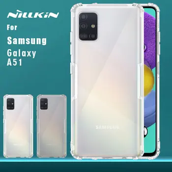 Pre Samsung Galaxy A51 prípade Nillkin TPU 0.6 mm Ultra tenký Telefón Prípade Silikónové Jasné, Crystal Kryt pre Samsung Galaxy A51 Prípade
