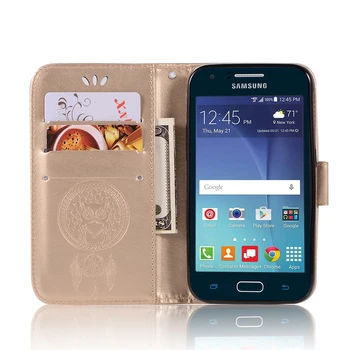 Pre Samsung Galaxy J1 2016 J16 Flip Peňaženky Prípade SM-J120F SM-J120H Kožené Capa SM-J120M/DS SM-J120F/DS SM-J120H/DS Card Taška