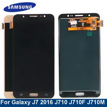 Pre Samsung Galaxy J7 LCD 2016 J710 J710F J710M J710DS Displej Dotykový Displej Digitalizátorom. Montáž Pre SM-J710 SM-J710FN LCD Displej