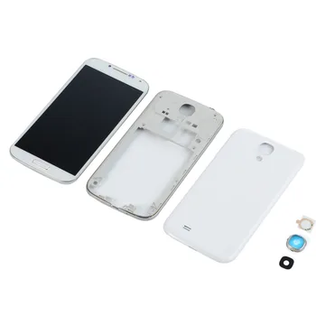 Pre Samsung Galaxy S4 I9500 I337 i9505 LCD Displej Dotykový Displej+Bývanie Uprostred Rám, Kryt+Batéria Zadný Kryt+Kryt Objektívu
