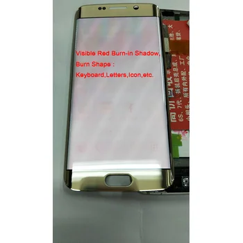 Pre Samsung Galaxy S6 Okraj LCD G925 G925F SM-G925F Displej +Dotykový Displej 5.1