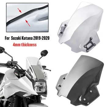 Pre Suzuki Katana GSX-S1000S GSXS 1000 S 2019 2020 Motocykel Turné čelné Sklo Čelné sklo Double Bubble veterný štítok Čierny