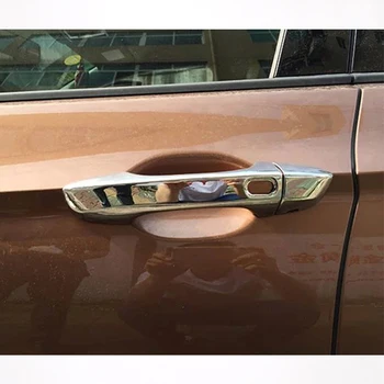 Pre Tiguan 2017 2018 ABS Chrome dvere Auta chránič Rukoväť Chytiť Odtlačkový Dekorácie Rám, kryt výbava Auta Styling Príslušenstvo 8pcs