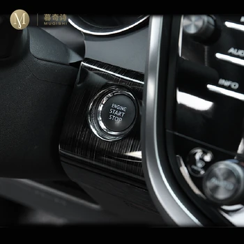 Pre Toyota Camry 2018 2019 2020 One-kliknite na tlačidlo štart a dekoratívny panel interiéru Vozidla Prerobit Zapaľovanie prepnúť tlačidlo Sequin Rám