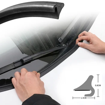 Pre Toyota Hilux 2012-2020 DIY Auto Tesniace Pásy Windshied Spojler Výplň Chráni Hrany Weatherstrip Pásy Nálepky, Auto Príslušenstvo