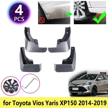 Pre Toyota Yaris Vios Hatchback XP150 2016 2017 2018 2019 Blatníky Mudflap Blatník Blato Klapky Splash Stráže Príslušenstvo