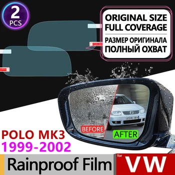 Pre Volkswagen VW POLO MK3 6N2 1999 2000 2001 2002 Úplné Pokrytie Anti Fog Film Spätné Zrkadlo Rainproof Anti-Fog Clean Príslušenstvo