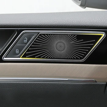 Pre VW Volkswagen Arteon 2017 2018 2019 2020 Dvere Auta Reproduktor Zvuk Chrome Reproduktor Kryt Výbava Rám Nálepky Interiéru