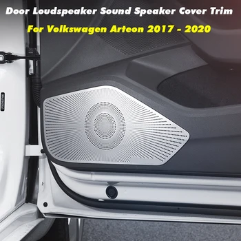 Pre VW Volkswagen Arteon 2017 2018 2019 2020 Dvere Auta Reproduktor Zvuk Chrome Reproduktor Kryt Výbava Rám Nálepky Interiéru