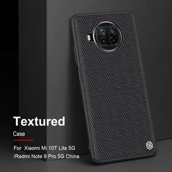 Pre Xiao Mi 10 TON Lite 5G prípade Funda Redmi Poznámka 9 Pro 5G puzdro Nillkin Textúrou Nylonové Vlákno Non-slip prípade zadný kryt prípade