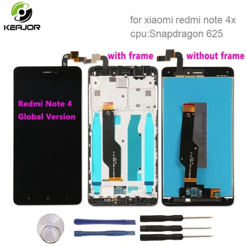 Pre Xiao Redmi Poznámka: 4X LCD Displej+Dotykového Displeja 1920X1080 FHD Panel Pre Xiao Redmi Poznámka 4 Globálna Verzia Snapdragon 625