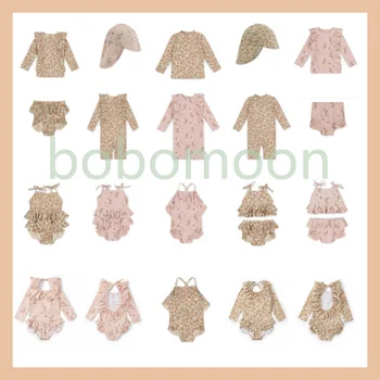Predpredaj 2021 KS Dievčatá Oblečenie Set sa Deti Oblečenie Baby Girl Šaty Flower Kúpanie Letné Oblečenie