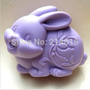 Predávať hot Zverokruhu králik modelovanie kremíka mydlo formy Cake decoration plesní, Ručne vyrábané mydlo plesní Č.S382