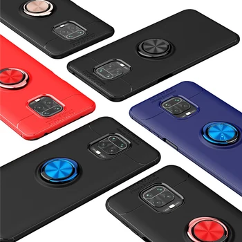 Premium Magnetické pre Xiao Redmi Poznámka 9 Pro Prípadové Stojan Silikónový Kryt pre Redmi Poznámka 9S Anti-Jeseň Redmi-Poznámka-9-Pro Xiao 9S