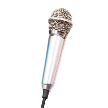 Prenosné 3.5 Stereo Mikrofón KTV Karaoke Mini Mikrofón pre Smartphone, Notebook Ploche Prenosné Audio Mikrofón Káblové