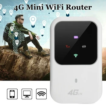 Prenosné 4G LTE, WIFI Router 150Mbps Širokopásmové Mobilné Hotspot SIM Odomknutá, Wifi Modem 2.4 G Bezdrôtového Smerovača