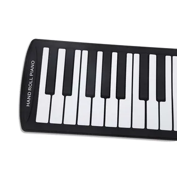 Prenosné 61 Klávesov Flexibilné Roll-Up Klavír USB MIDI Elektronické Klávesové Strane Roll Klavír