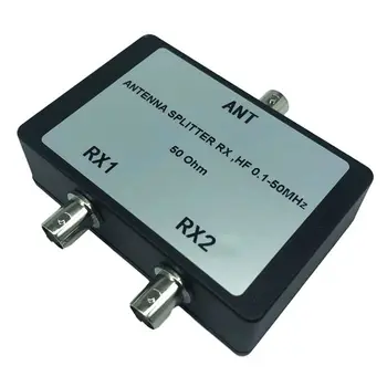 Prenosné Anténny Splitter RX HF 0.1-50 MHz 50Ohm BNC Konektory Prehovoriť Signál pre TV Satelit