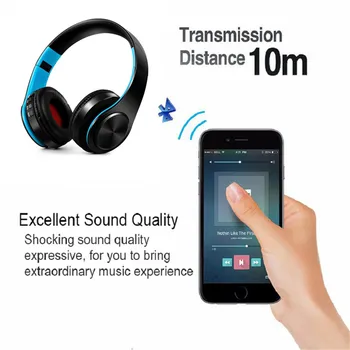 Prenosné Bezdrôtové Slúchadlá Bluetooth Headset Stereo Slúchadlá Skladacie Slúchadlá Bluetooth s Mikrofónom Slúchadlá pre Mobilný Telefón