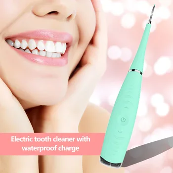 Prenosné Elektrické Sonická Zubná Odstraňovač Zubného Cleaner Zubár Bielenie Zubov Zdravie Hygiena Biela Starostlivosti Dropshipping