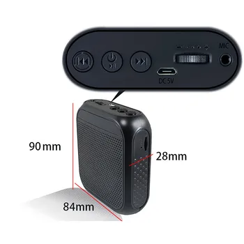Prenosné Káblové Mini Audio Reproduktorov Prenosného Hlasu Zosilňovač Prírodné Stereo Mikrofón Reproduktor pre Učiteľov Reči