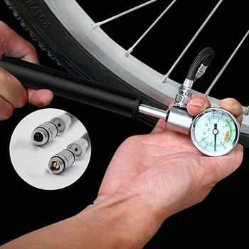 Prenosné MTB, Road Bike Pneumatiky Pneumatiky Nafukovacím Nástroj Ručné Čerpadlo Vzduch tlakomer Nastaviť