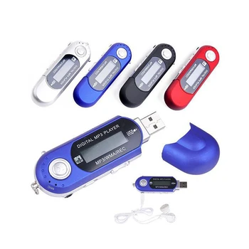 Prenosné USB MP3 Prehrávač, Digitálny LCD Displej & FM Rádio S Mikrofónom Hudobný Prehrávač Mp3, Podpora 32 GB TF Karty