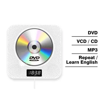 Prenosný DVD / CD Prehrávač BT Stenu Pripojiteľný CD Prehrávač Hudby s Diaľkovým ovládaním kompatibilný s HDMI na TV Doma CD Boombox