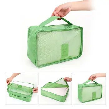 Prenosný Úložný Vak Cube Cestovné Tašky Organizátor Oblečenie Upratané Skrine Organizátor Skladovanie Taška Deliča